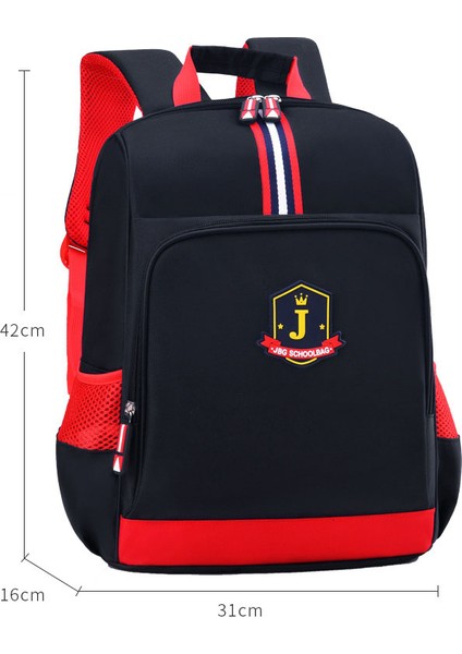 Büyük Kapasiteli Öğrenci Sırt Çantası - Siyah (Yurt Dışından)