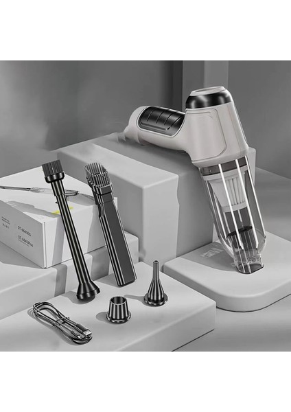 Araba Elektrikli Süpürgesi - Beyaz (Yurt Dışından)