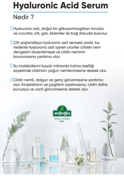 Hyaluronic Acid Serum 30 ml (Nemlendirici Canlandırıcı Dolgunlaştırıcı) Hyaluronıc Acid %2 + B5 fırsatları
