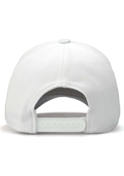 V1 Kids Baseball Bengal Kaplan - 40 Kod Logolu Beyaz Çocuk Şapka (Cap)
