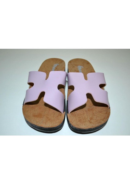 Kadın Anatomik Poliüretan Taban Lila Renk x Model Sokak, Plaj Terliği indirimleri