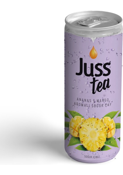 Jusstea Ananas Mango Aromalı Soğuk Çay 250ML X24 Adet