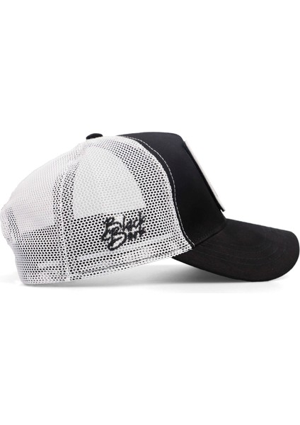 V1 Trucker Duckside - 11 Kod Logolu Siyah-Beyaz Şapka (Cap)