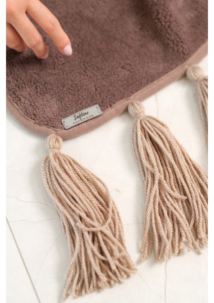 CAKKA Wellsoft Peluş Püsküllü Atkı/scarf