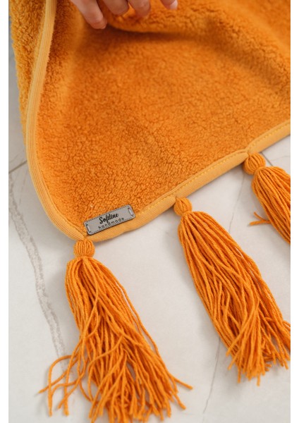 CAKKA Wellsoft Peluş Püsküllü Atkı/scarf