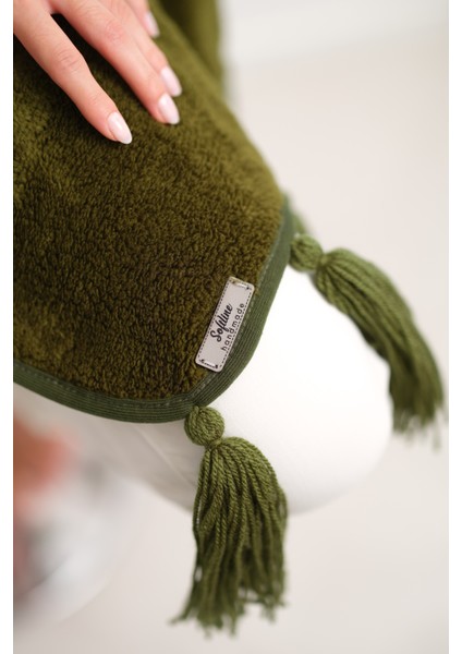 CAKKA Wellsoft Peluş Püsküllü Atkı/scarf