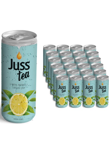 Jusstea  Limon Aromalı Soğuk Çay 250ML X24 Adet