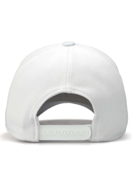 BlackBörk V1 Kids Baseball Sincap - 3 Kod Logolu Beyaz Çocuk Şapka (Cap)