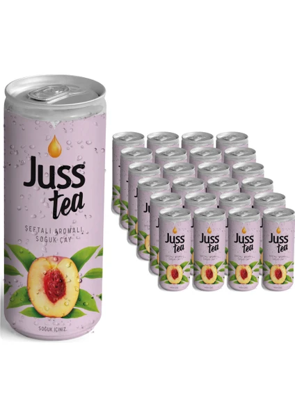 Jusstea Şeftali Aromalı Soğuk Çay 250ML X24 Adet