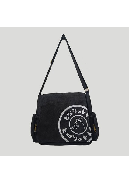 Komşum Totoro Omuz Çantası Totoro Sırt Çantası Messenger Çanta Kampüs Dayanıklı Basit Okul Çantası (Yurt Dışından)