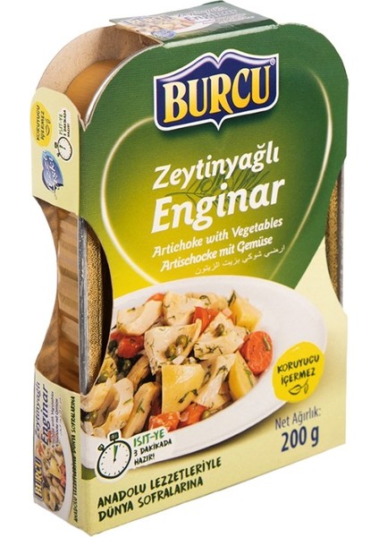 Zeytinyağlı Enginar Yemeği 200 gr x 3 Adet