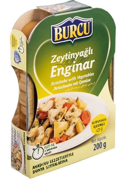 Zeytinyağlı Enginar 200 gr x 5 Adet