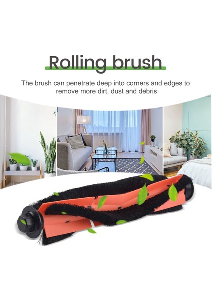 Yuvarlanan Yan Fırça Hepa Filtre Mops Bezleri Xiaomi Roidmi Eve Için Toz Çantaları Plus Robot Vakum Süpürge Parçaları (Yurt Dışından)
