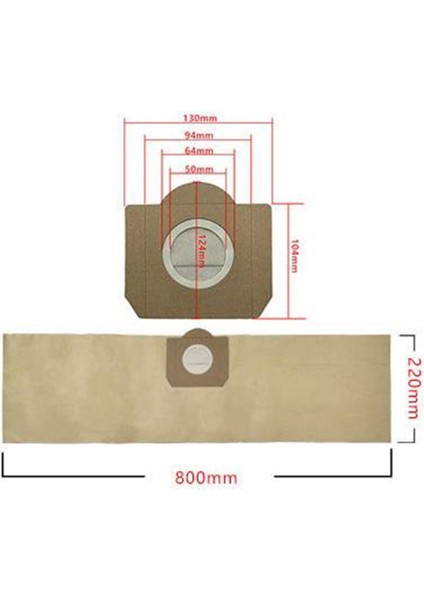 Karcher A2204 Mv3 6.959-130 Elektrikli Süpürge Için 20 Adet Toz Torbası Filtresi (Yurt Dışından)