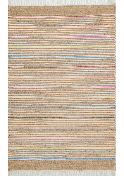 Juno ECH05 Natural Multy El Dokuma Doğal Hasır Jüt Halı Kilim