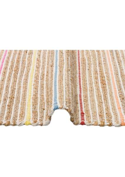 Juno ECH05 Natural Multy El Dokuma Doğal Hasır Jüt Halı Kilim