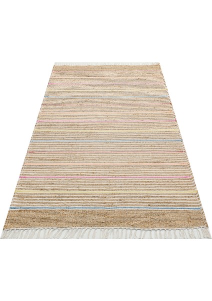 Juno ECH05 Natural Multy El Dokuma Doğal Hasır Jüt Halı Kilim