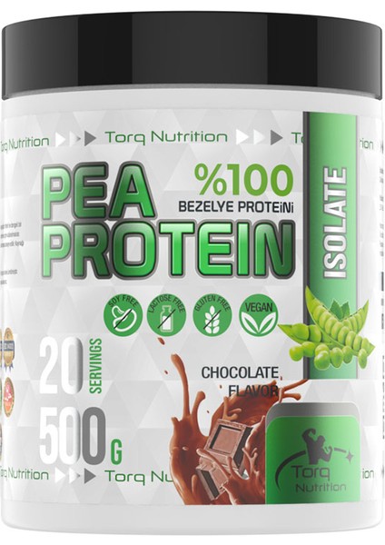 Vegan Pea Protein %100 Bezelye Proteini 500 gr - Çikolata Aromalı