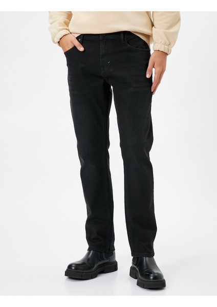 Slim Straight Fit Kot Pantolon Chadwick Jean