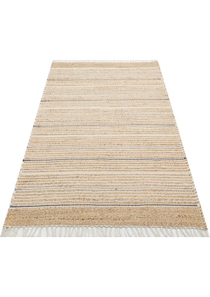 Ech 05 Natural Grey El Dokuma Doğal Hasır Jüt Halı Kilim modelleri
