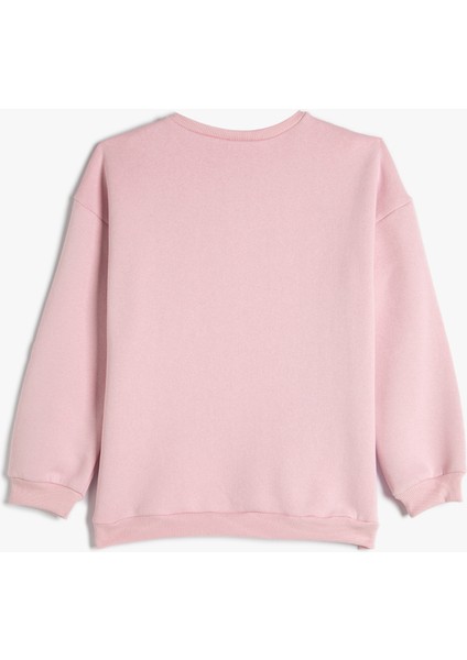 Anime Baskılı Sweatshirt Bisiklet Yaka Uzun Kollu Pamuklu fiyatları