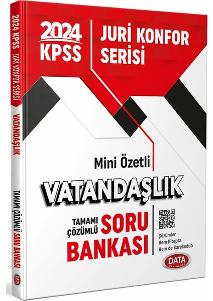 Data Yayınları 2024 KPSS Jüri Konfor Serisi Vatandaşlık Soru Bankası