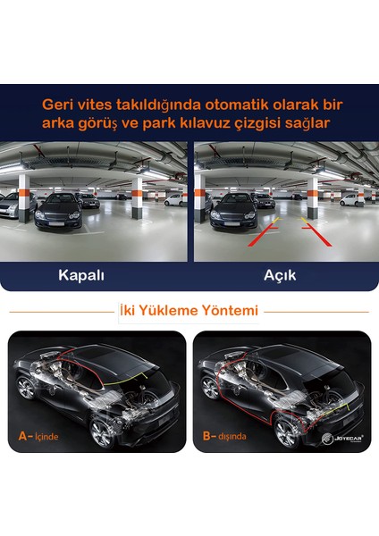 Joy-4-Eyes 4 Yönlü 360° Araç İçi Kamera (Wi-fi & Mobil Uygulama Özellikli) indirimleri