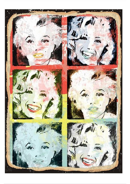 Marilyn Monroe Model Mdf Tablo