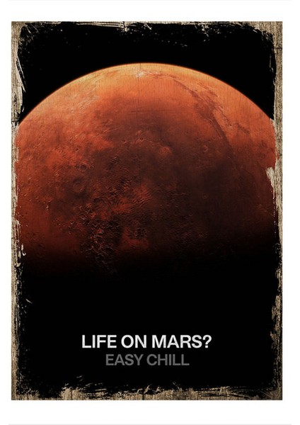 Mars'ta Yaşam Hediyelik Mdf Tablo 25CM x 35CM