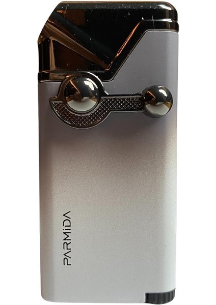 Tek Torch Pürmüz Siyah-Beyaz Puro Çakmağı