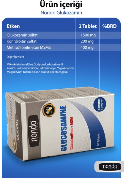 Glucosamine Glukozamin 60 Tablet