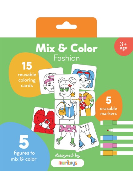 Mix & Color: Fashion - Karıştır Renklendir Moda Puzzle