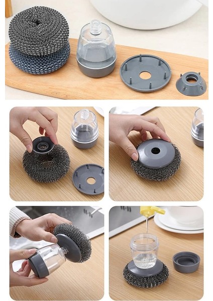 Deterjan Hazneli Tel Sünger, Deterjan Hazneli Sihirli Bulaşık Teli fırsatları