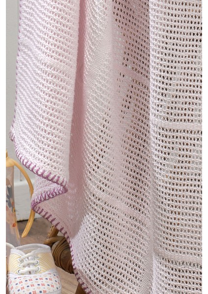 | Örgü Nefes Alabilen | 110X90 cm | Bebek Battaniyesi | Cellular | Pembe indirimleri