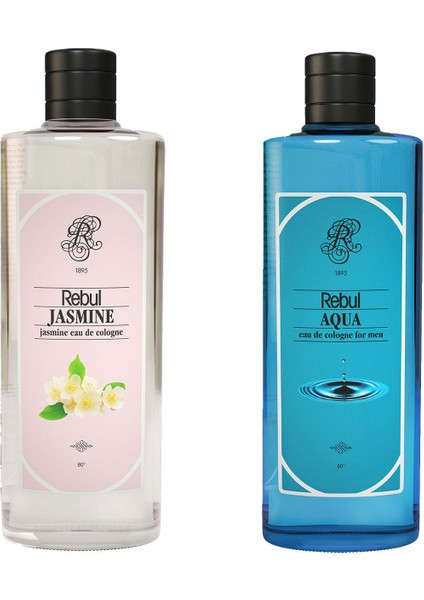 Kolonya Aqua 250 ml + Jasmine 250 ml