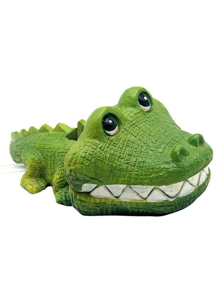 Hava Odaklı Köpüren Akvaryum Süsleri Balık Tankı Arka Plan Dekor Timsahı (Yurt Dışından)