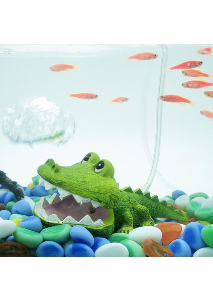 Hava Odaklı Köpüren Akvaryum Süsleri Balık Tankı Arka Plan Dekor Timsahı (Yurt Dışından) fiyatları