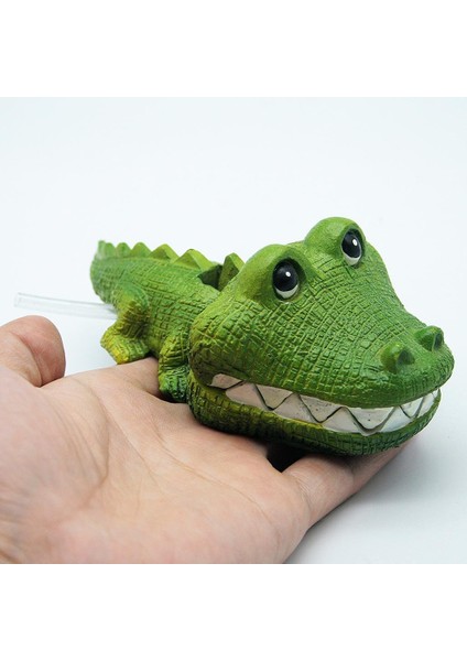 Hava Odaklı Köpüren Akvaryum Süsleri Balık Tankı Arka Plan Dekor Timsahı (Yurt Dışından) fırsatları