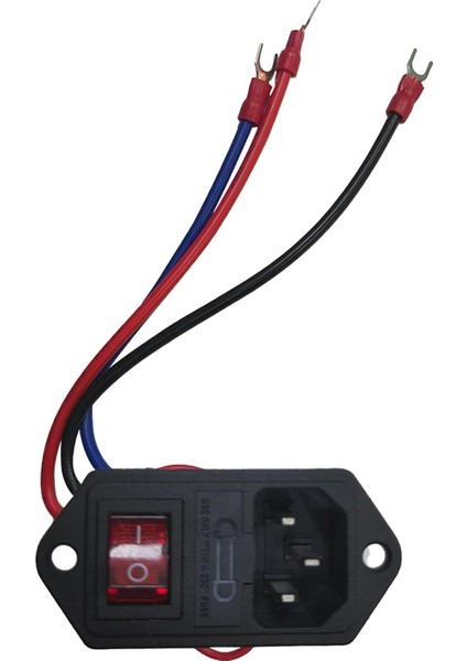 10A 250V Güç Sıkışmış Modül Giriş Modülü Fiş 3 Güç Çıkışı 3D (Yurt Dışından)