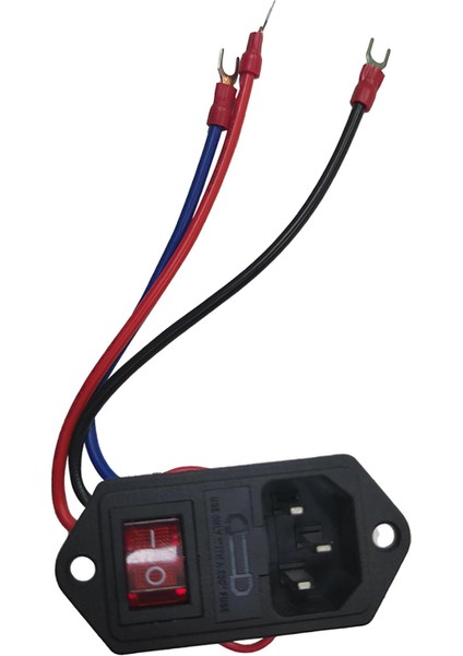 10A 250V Güç Sıkışmış Modül Giriş Modülü Fiş 3 Güç Çıkışı 3D (Yurt Dışından) fiyatları