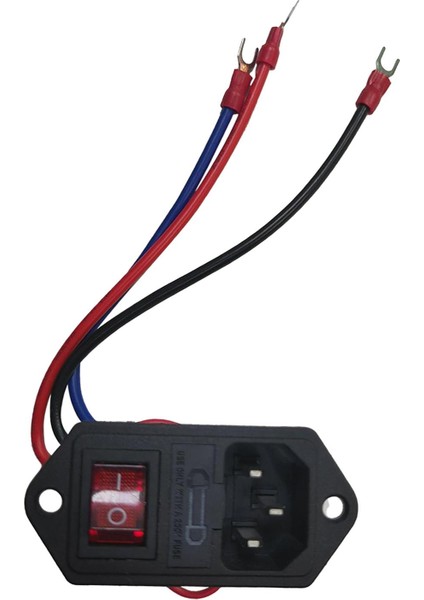 10A 250V Güç Sıkışmış Modül Giriş Modülü Fiş 3 Güç Çıkışı 3D (Yurt Dışından) modelleri