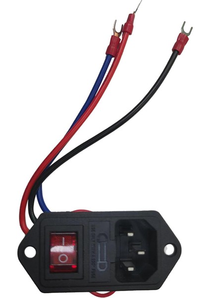 10A 250V Güç Sıkışmış Modül Giriş Modülü Fiş 3 Güç Çıkışı 3D (Yurt Dışından) fırsatları