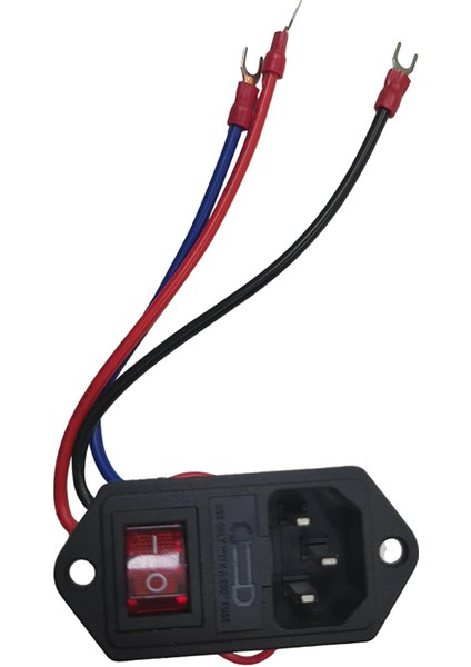 10A 250V Güç Sıkışmış Modül Giriş Modülü Fiş 3 Güç Çıkışı 3D (Yurt Dışından) indirimleri