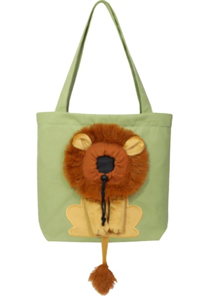 Kedi Taşıyıcılar Seyahat Taşımacılık Çantası Konforlu Aslan Şekli Yeşil Küçük (Yurt Dışından) modelleri