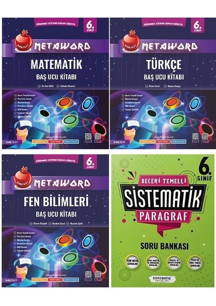 Nartest Yayınevi 6. Sınıf Matematik Fen Türkçe ve Sistematik 6. Sınıf Paragraf Soru Seti