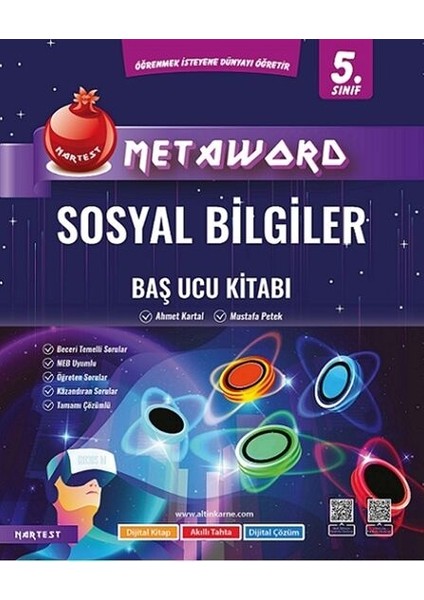 Nartest Yayınevi 5. Sınıf Sosyal Bilgiler Metaword Baş Ucu Kitabı Nartest Yayınları