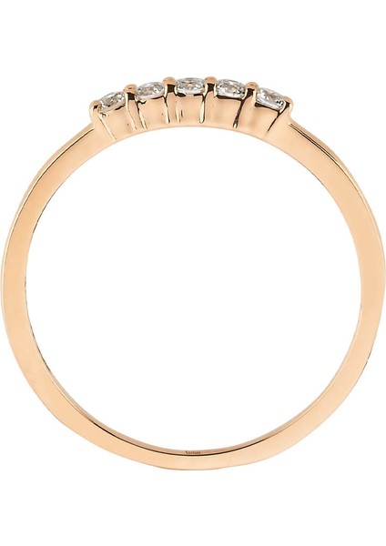 Pırlanta 5 Taş Çisil Yüzük modelleri