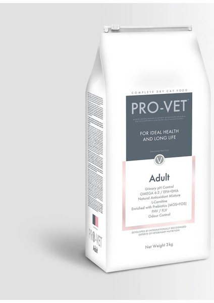 Pro-Vet® Adult Yetişkin Kısırlaştırılmış Veteriner Kuru Kedi Maması 3 kg