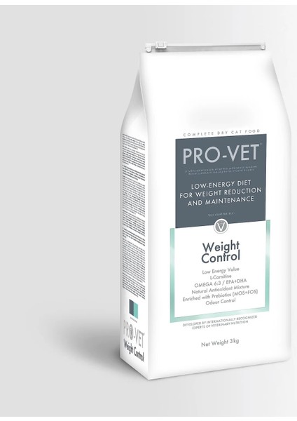 Pro-Vet® Weight Control Obesity Kedi Veteriner Kuru Mama 3 kg