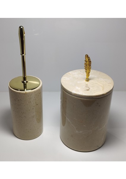 Mermer 7parça Banyo Seti Bej Gold Detaylı fırsatları